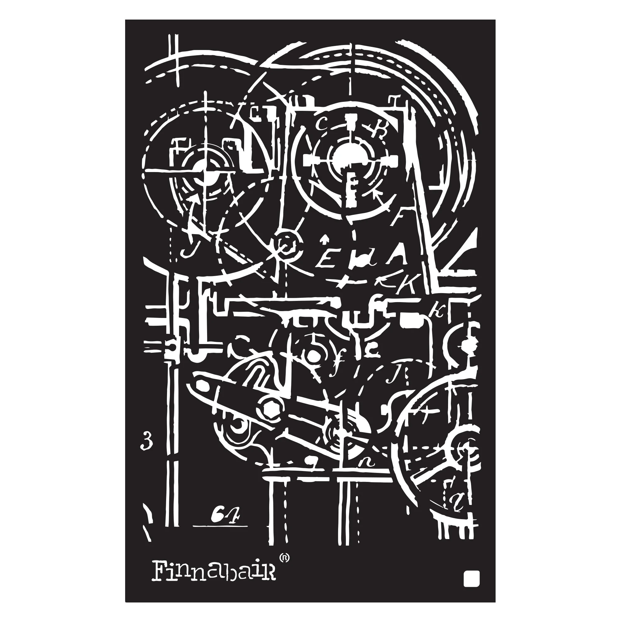 Finnabair Stencil - Machinery