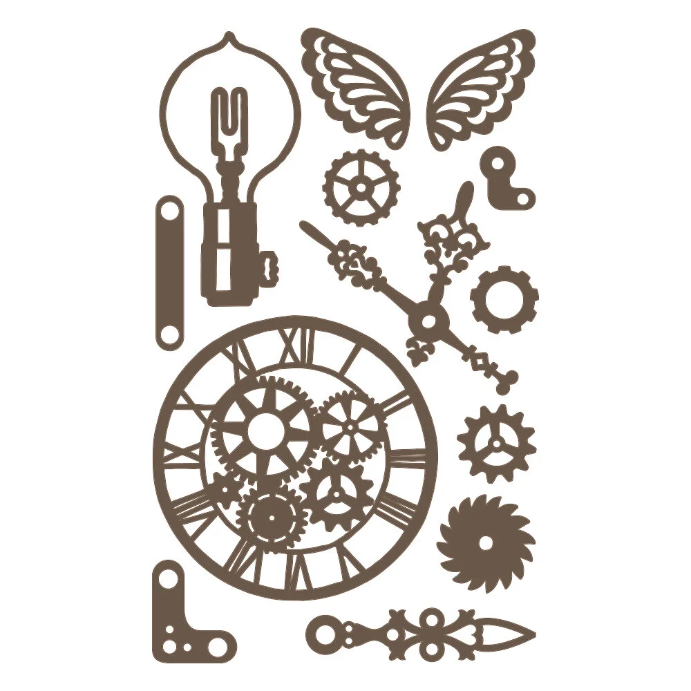 Prima Laser Chipboard - Beautiful Gears