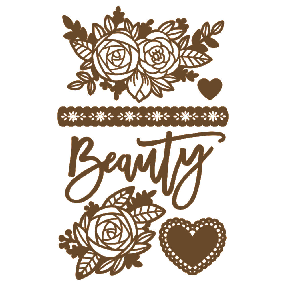 Prima Laser Chipboard - Beauty Arises