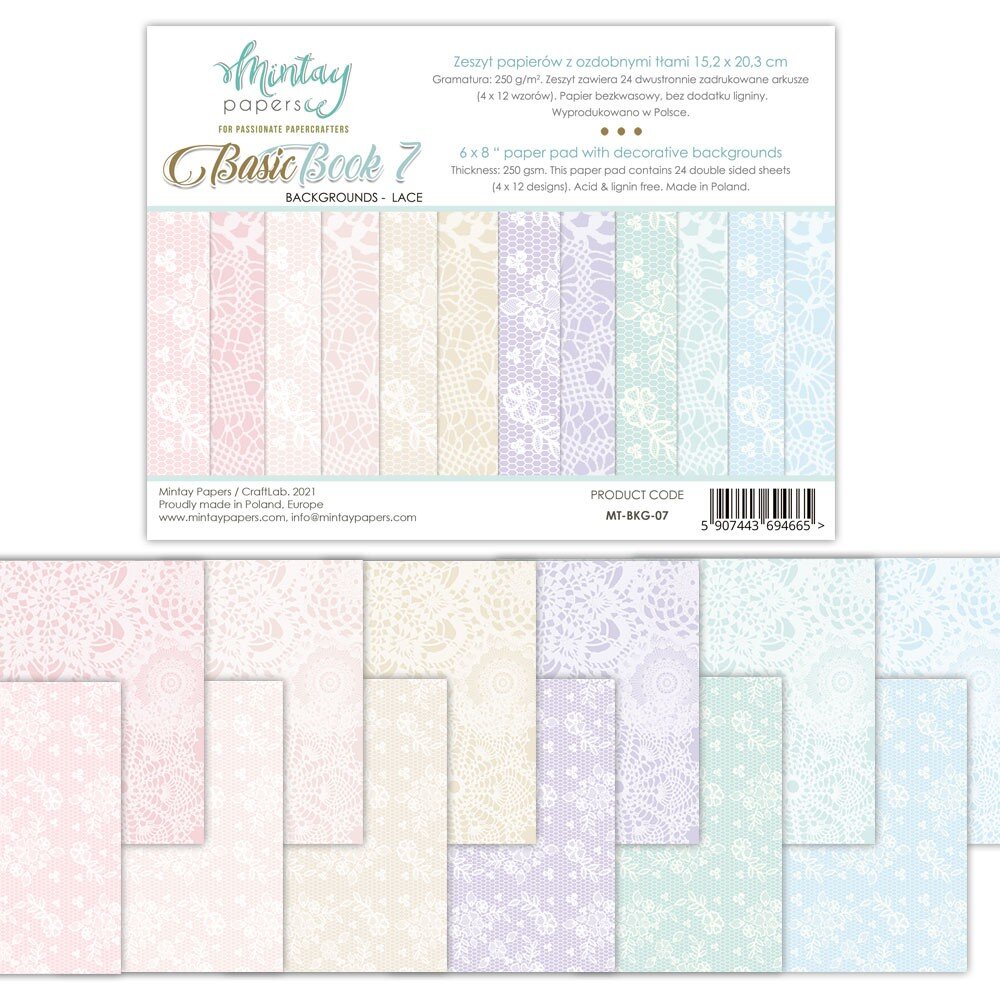 Mintay Basic Book 7 - Lace MT-BKG-07