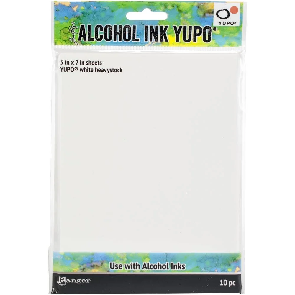 Tim Holtz Alcohol Ink White Yupo Paper 144lb