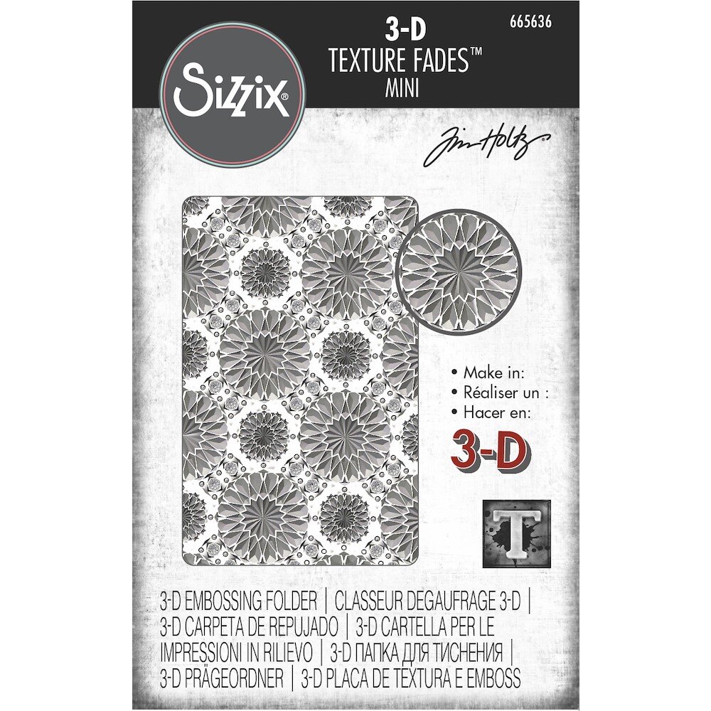 Tim Holtz Sizzix - Mini Kaleidoscope Embossing Folder