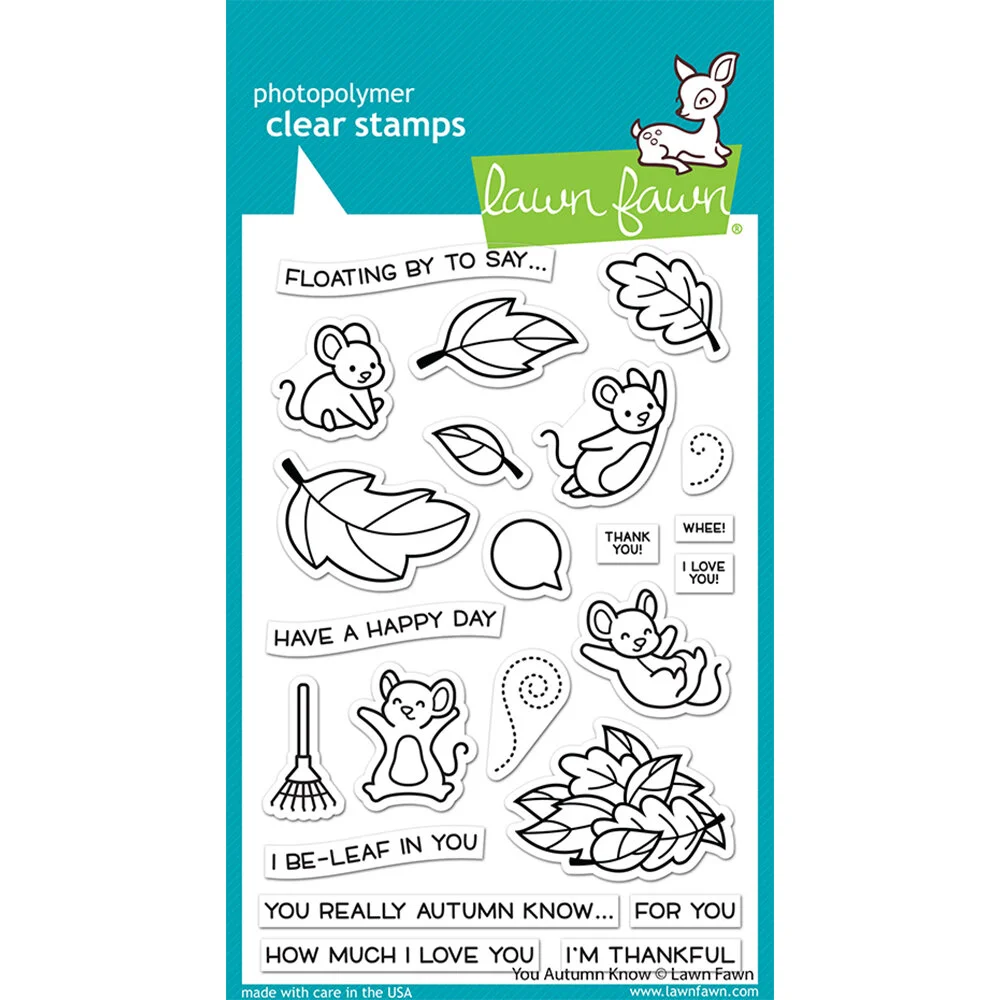 Lawn Fawn - Clear Stamps - You Autumn Know