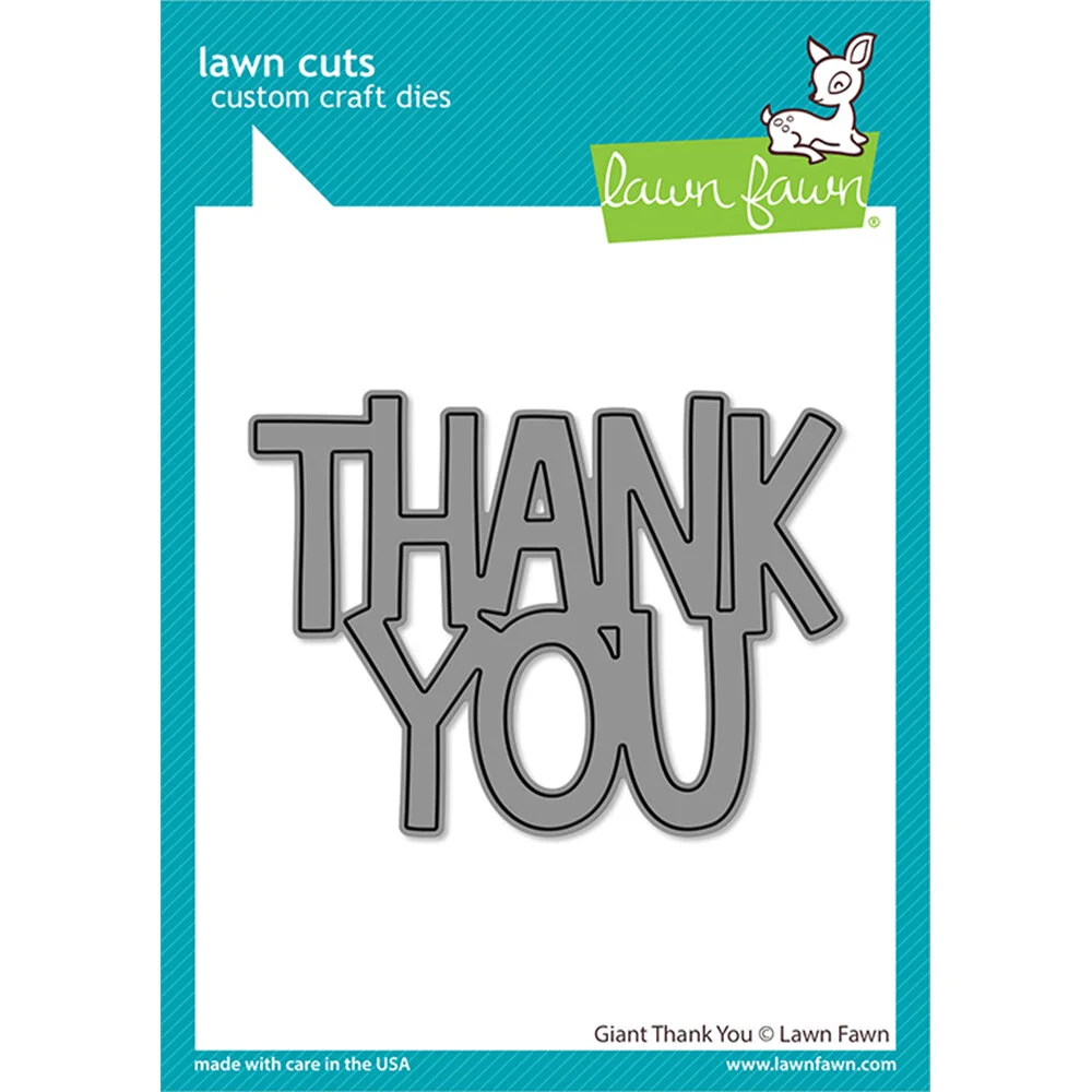 Lawn Fawn - Lawn Cuts - Giant Thank You