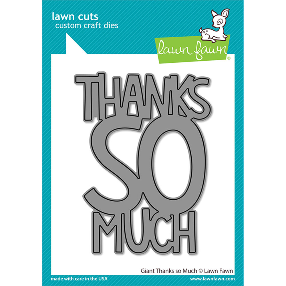 Lawn Fawn - Lawn Cuts - Giant Thank You So Much