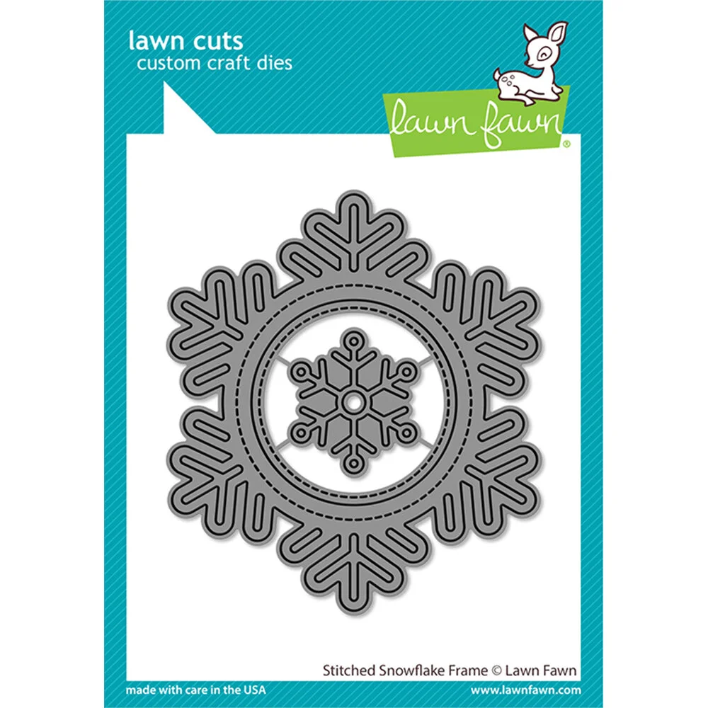 Lawn Fawn - Lawn Cuts - Stitched Snowflake Frame