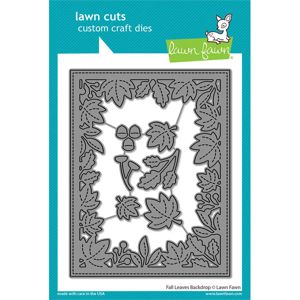 Lawn Fawn - Lawn Cuts - Fall Leaves Backdrop