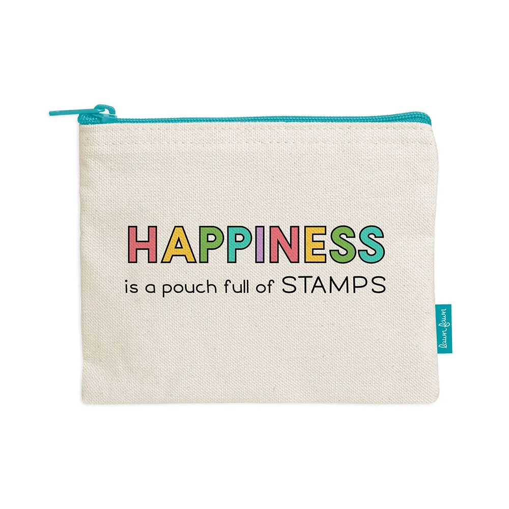 Lawn Fawn - Zipper Pouch Happiness Is A Pouch Full Of Stamps