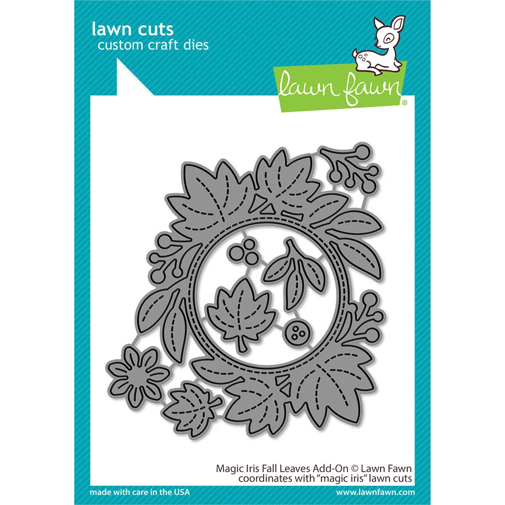 Lawn Fawn - Lawn Cuts - Magic Iris Fall Leaves Add-On