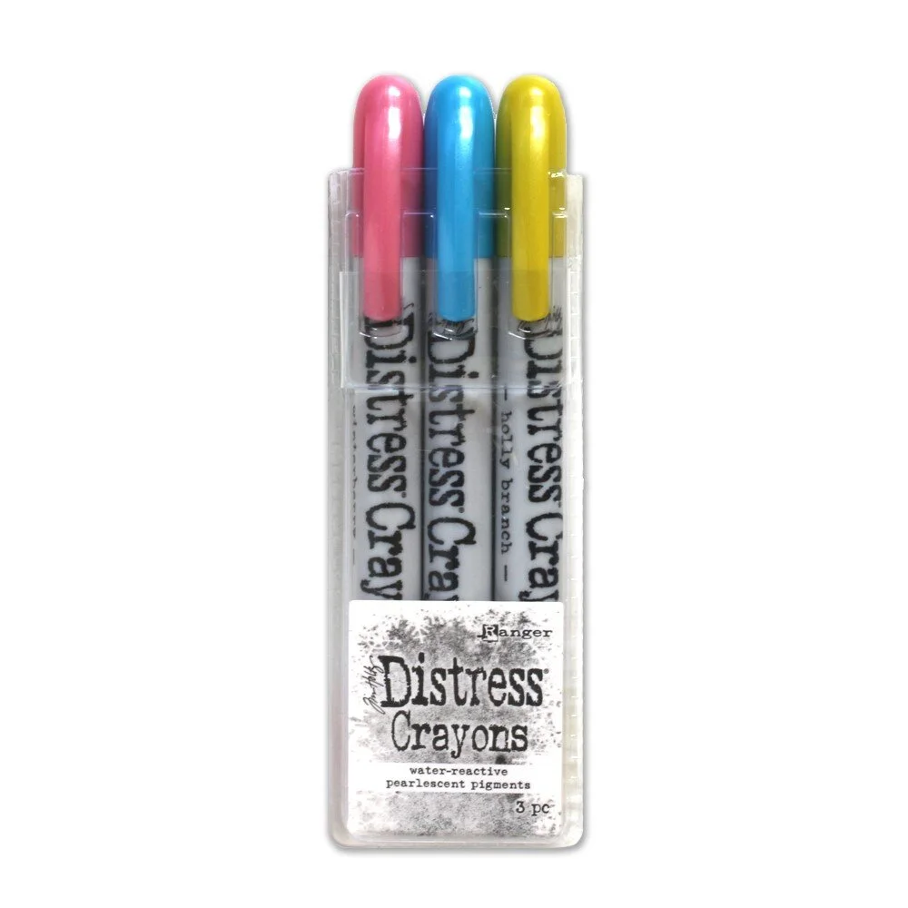 Tim Holtz Distress Crayons Holiday Pearl Set 2
