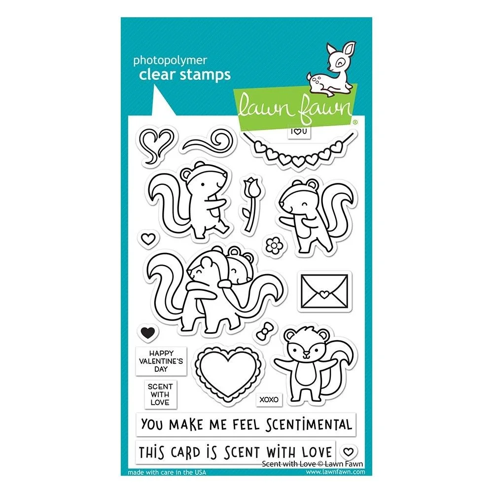 Lawn Fawn Clear Stamps - Scent With Love