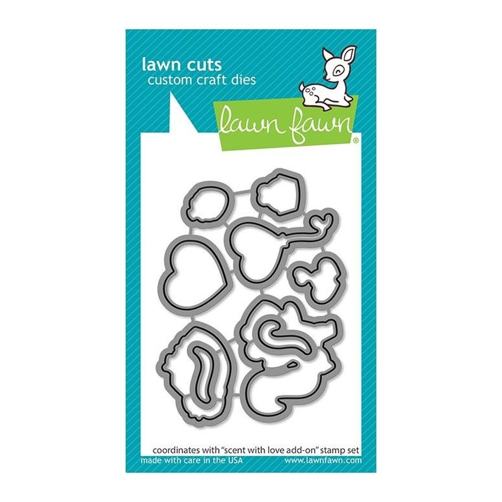 Lawn Fawn- Lawn Cuts - Scent With Love Add-On Dies