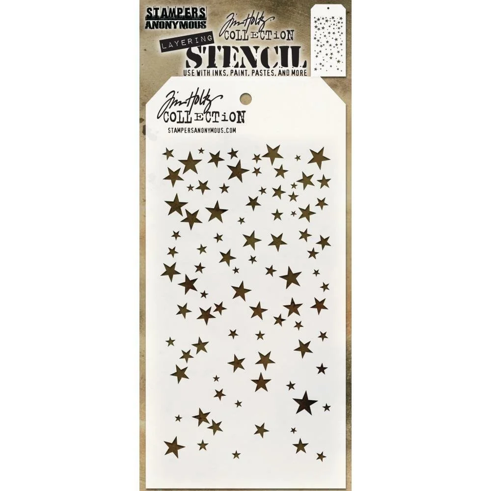 Tim Holtz Stencil - Falling Stars