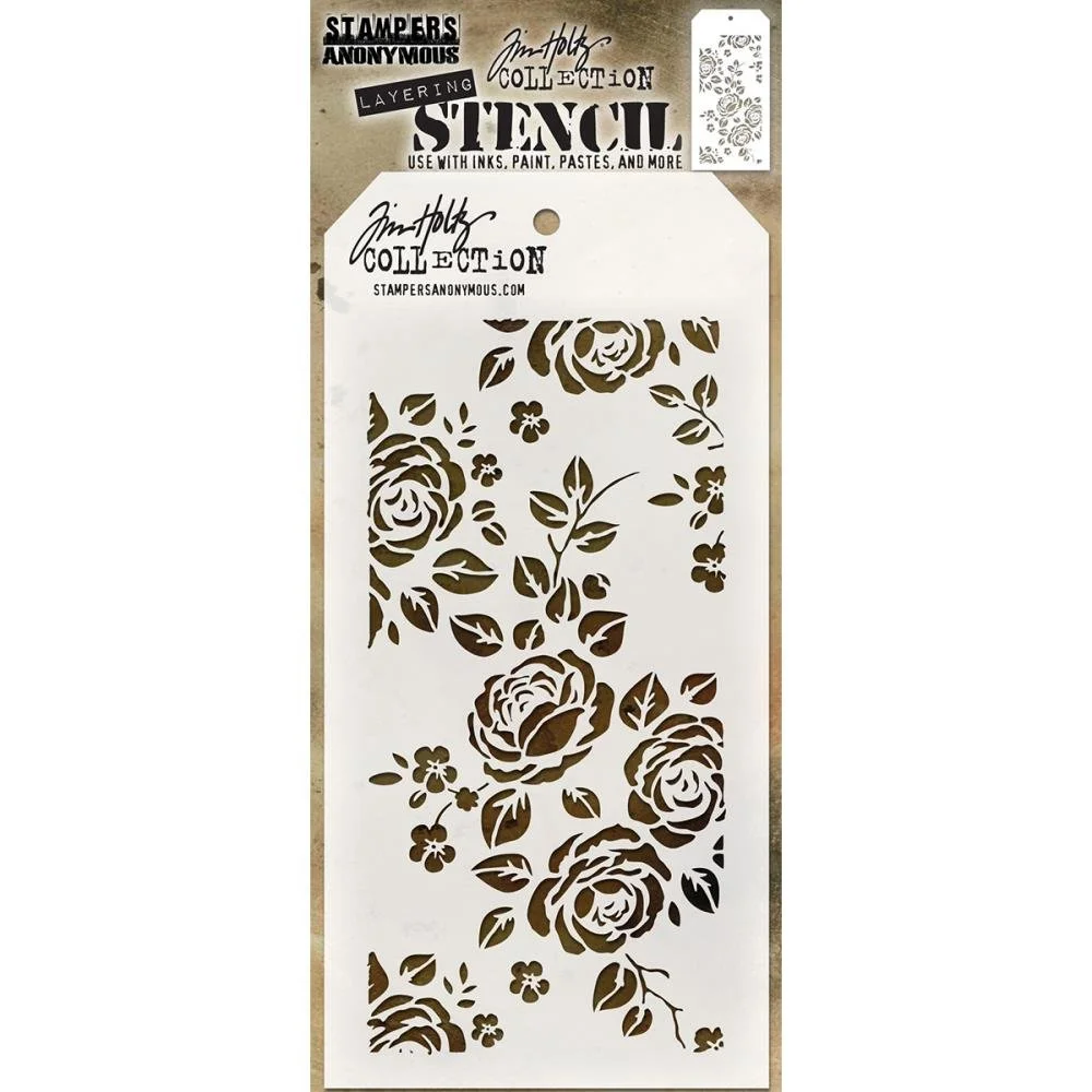 Tim Holtz Stencil - Roses
