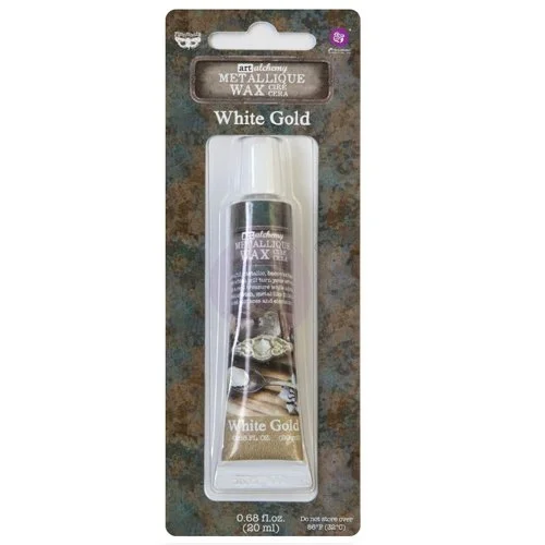 Prima Finnabair Art Alchemy Metallique Wax White Gold