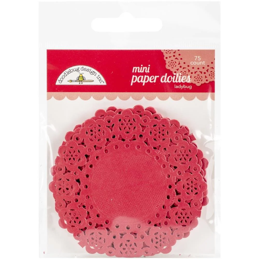 Doodlebug Mini Paper Doilies - Ladybug