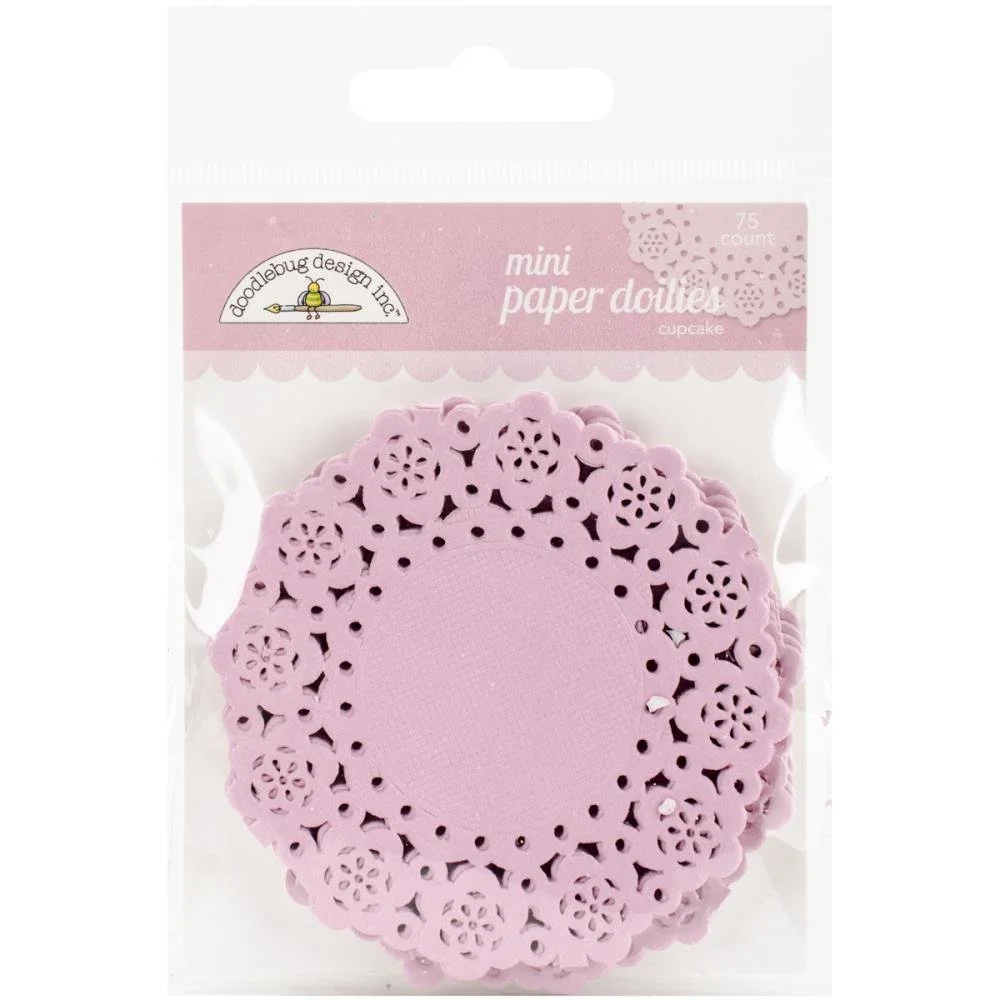 Doodlebug Mini Paper Doilies - Cupcake