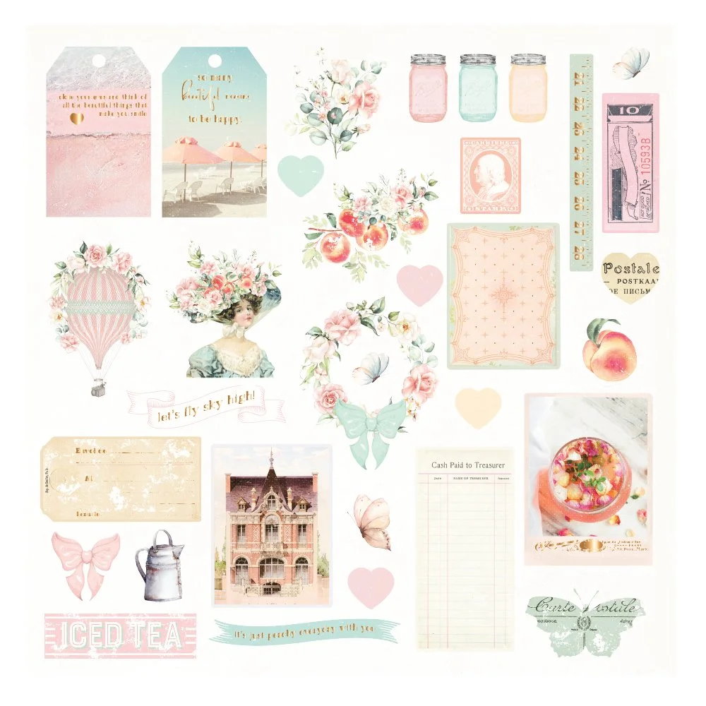 Prima Peach Tea by Frank Garcia® - Ephemera I