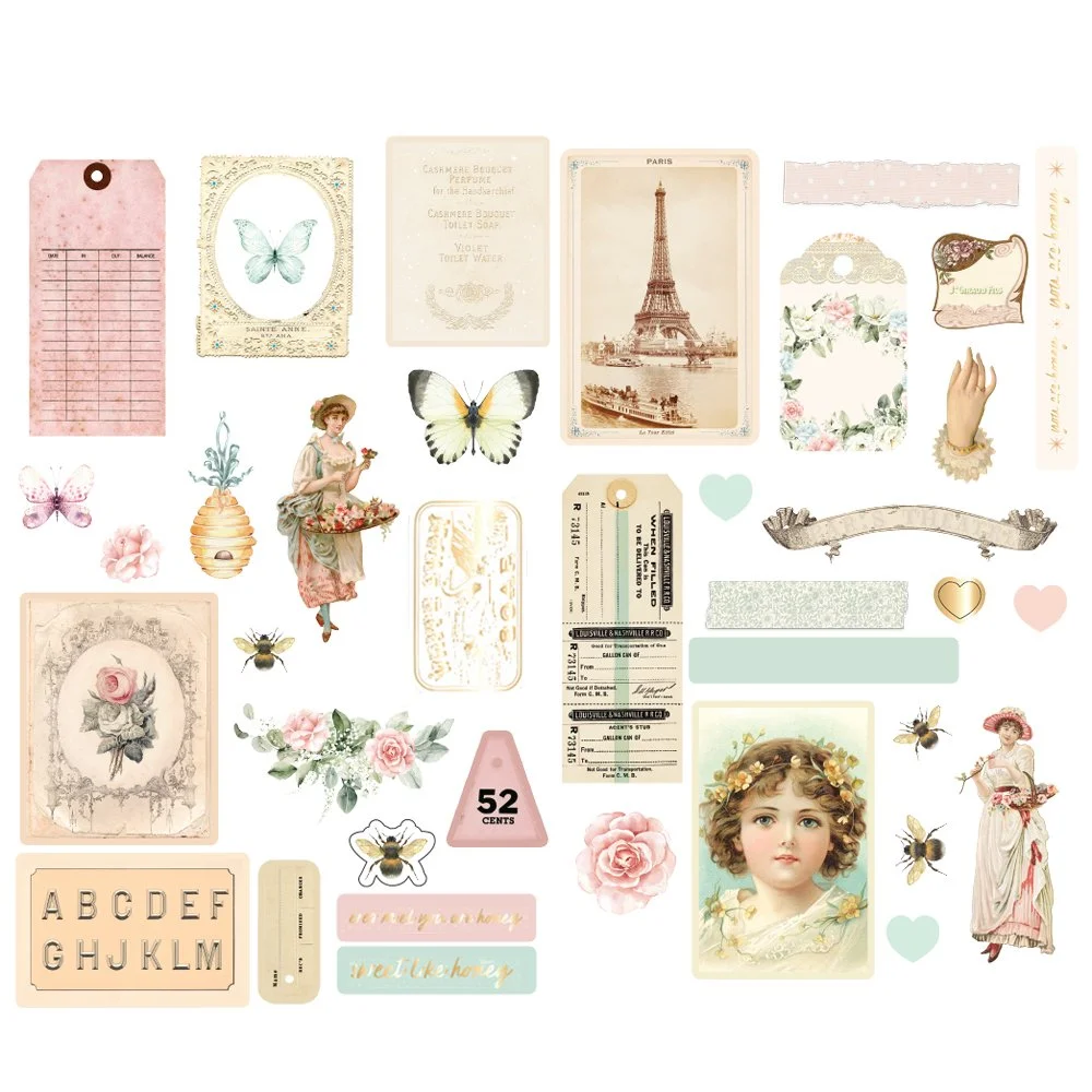 Prima Miel by Frank Garcia® - Chipboard Stickers