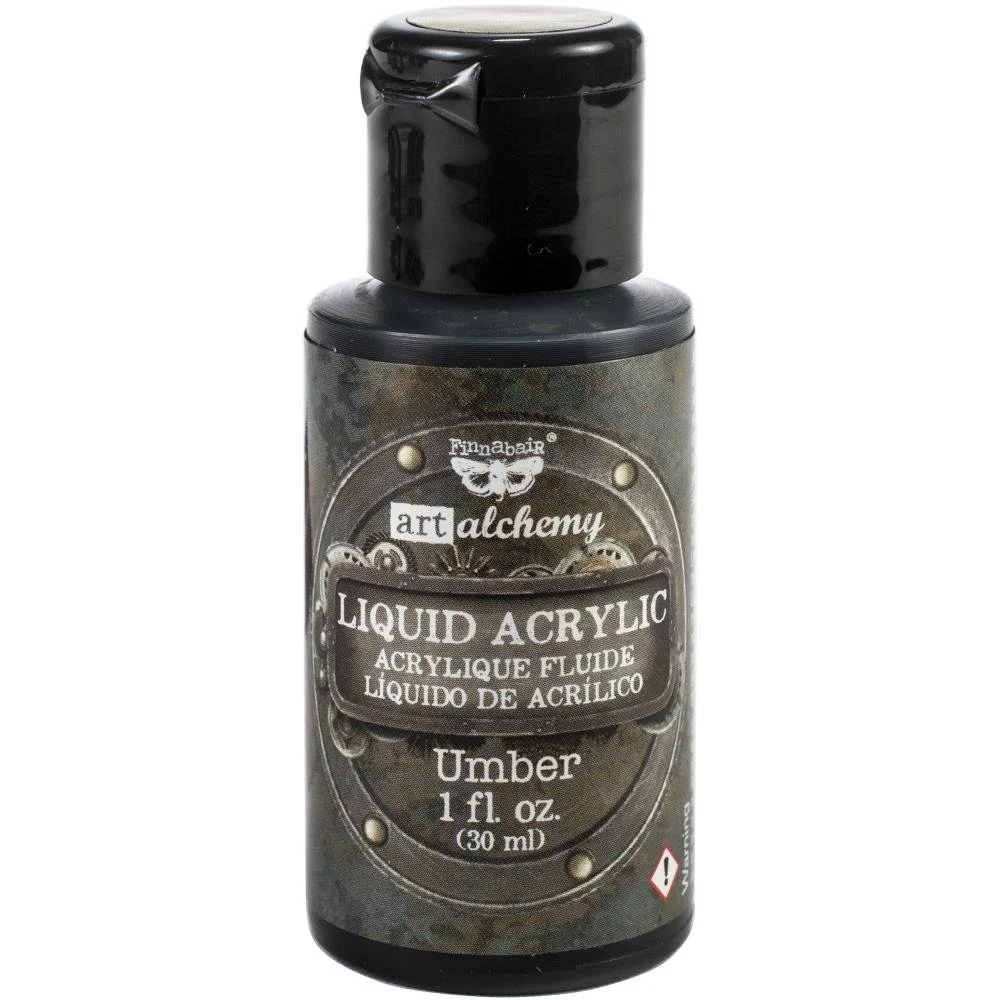 Finnabair Fluid Acrylic Paint - Umber