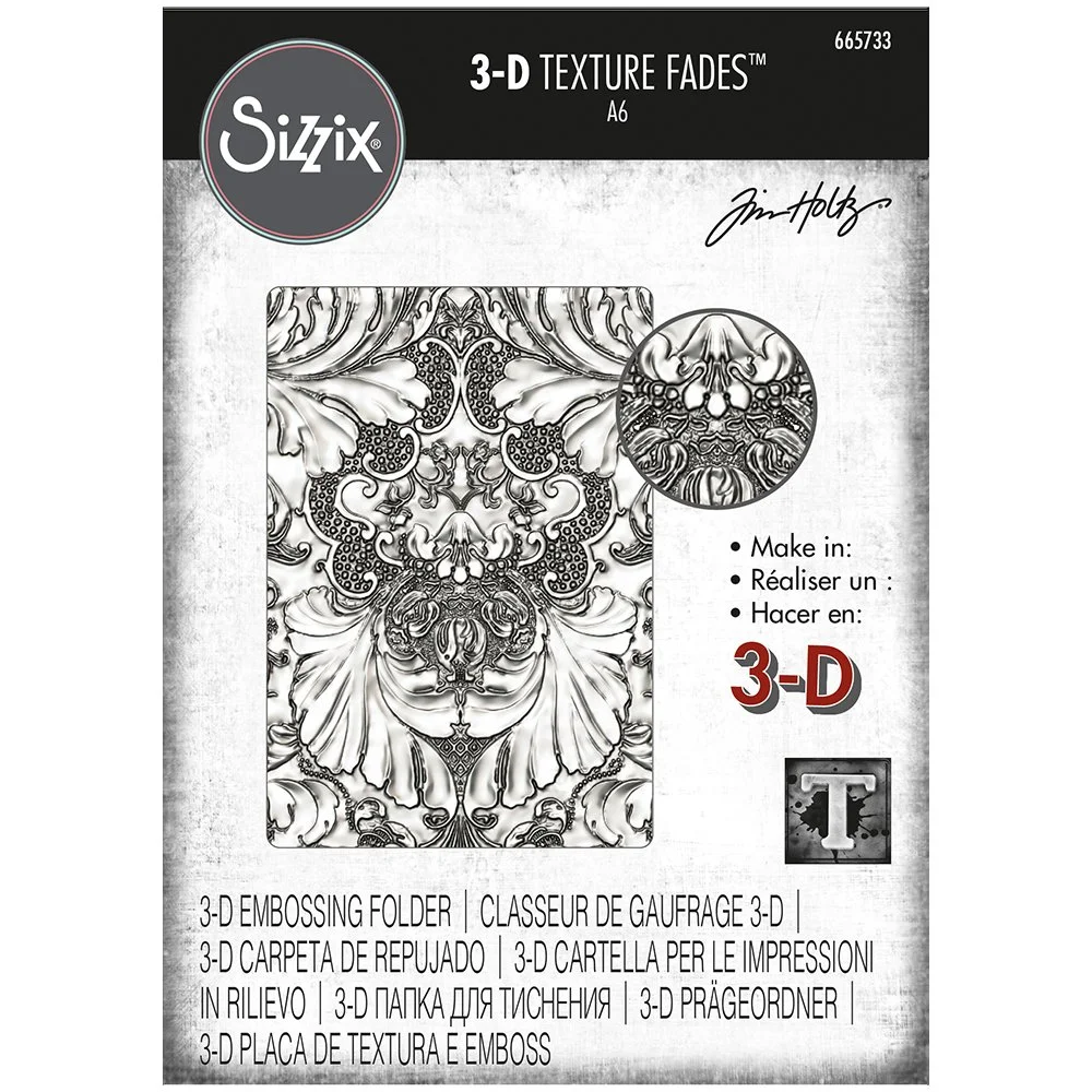 Tim Holtz Sizzix  Embossing Damask