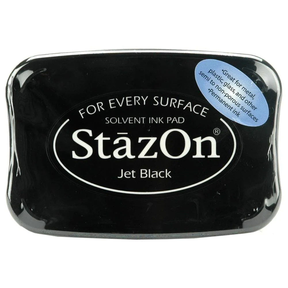Stazon Jet Black Solvent Ink Pad