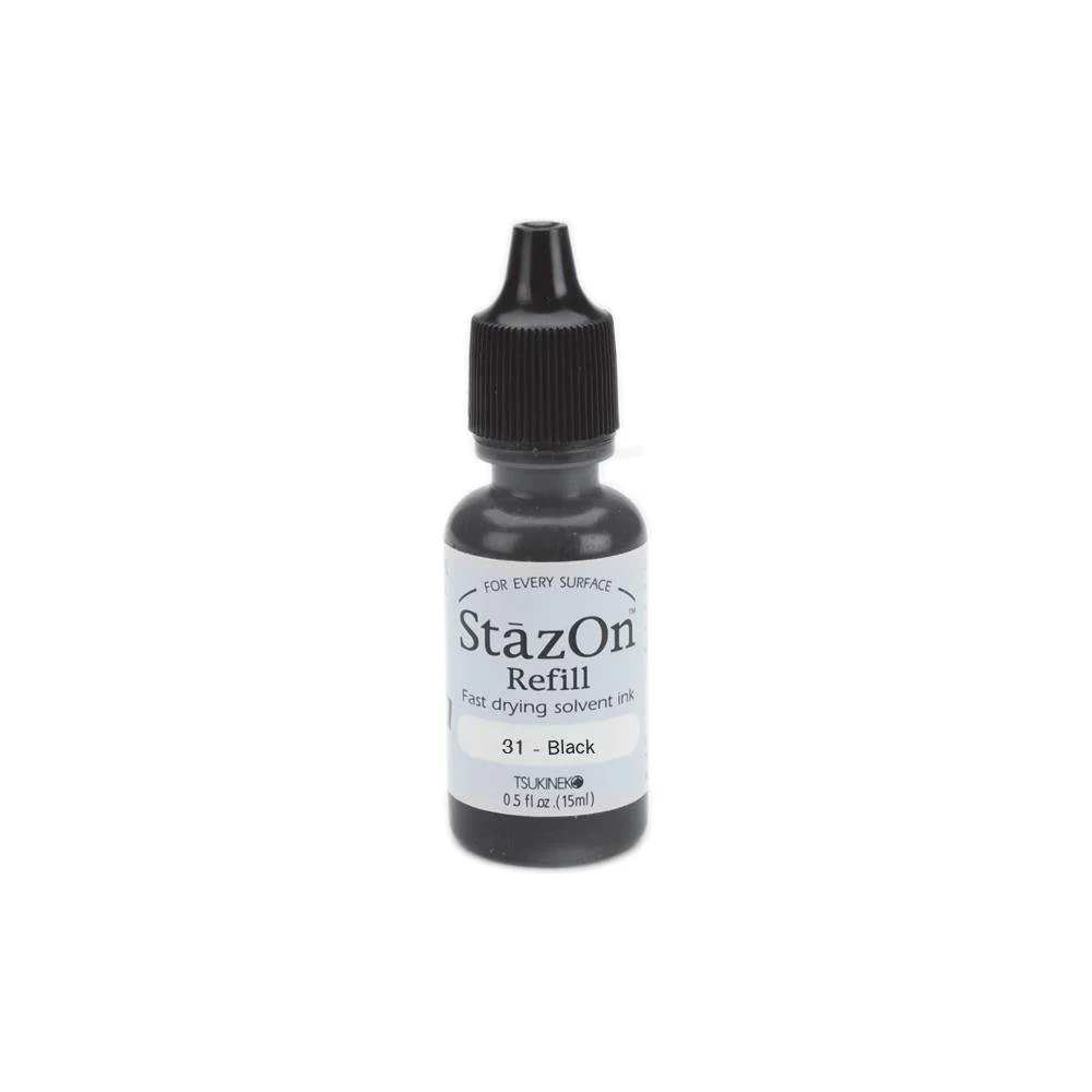 Stazon Jet Black Solvent Ink Refill