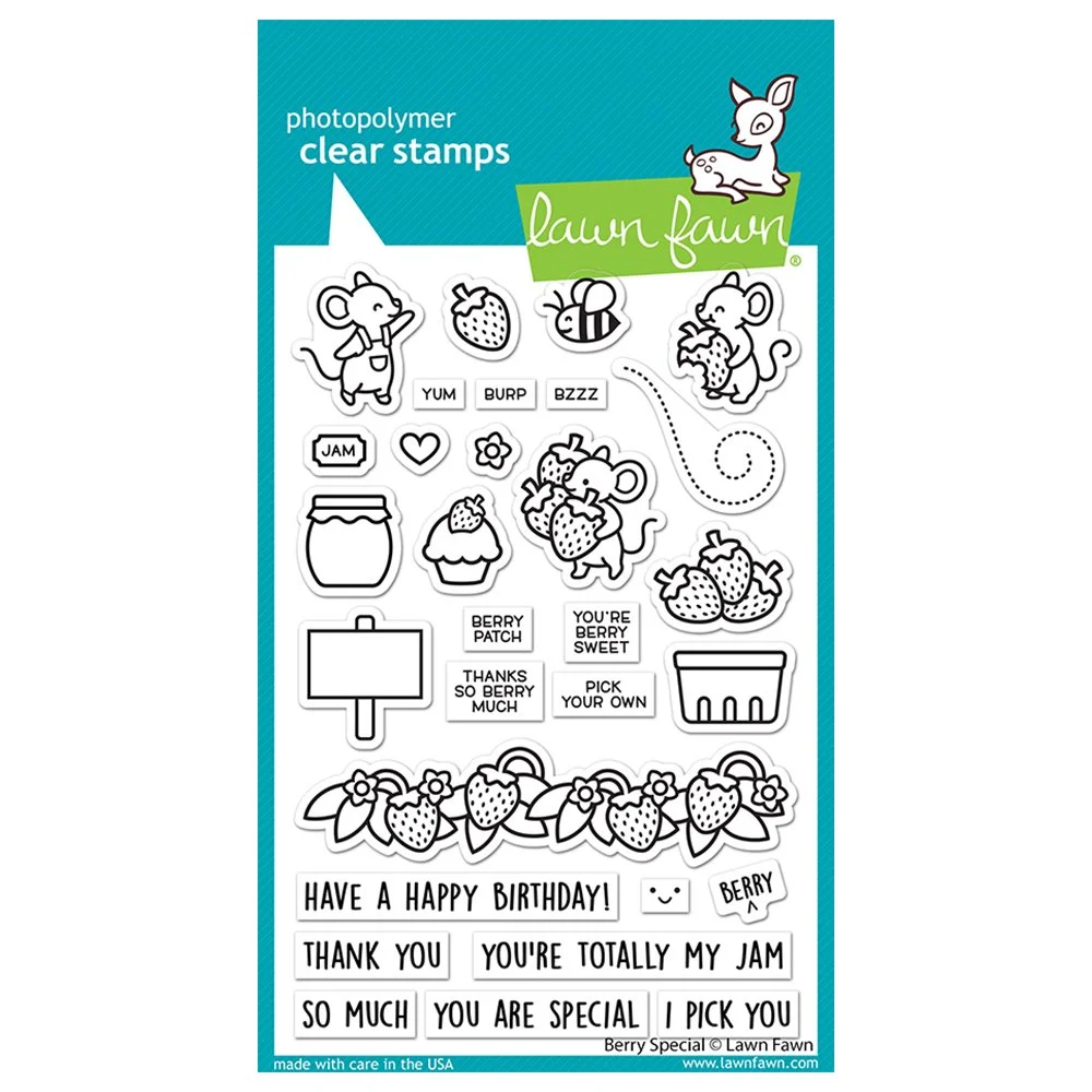 Lawn Fawn Clear Stamps - Berry Special
