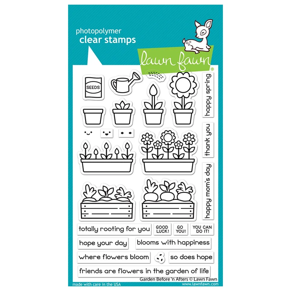 Lawn Fawn Clear Stamps - Garden Before n' Afters