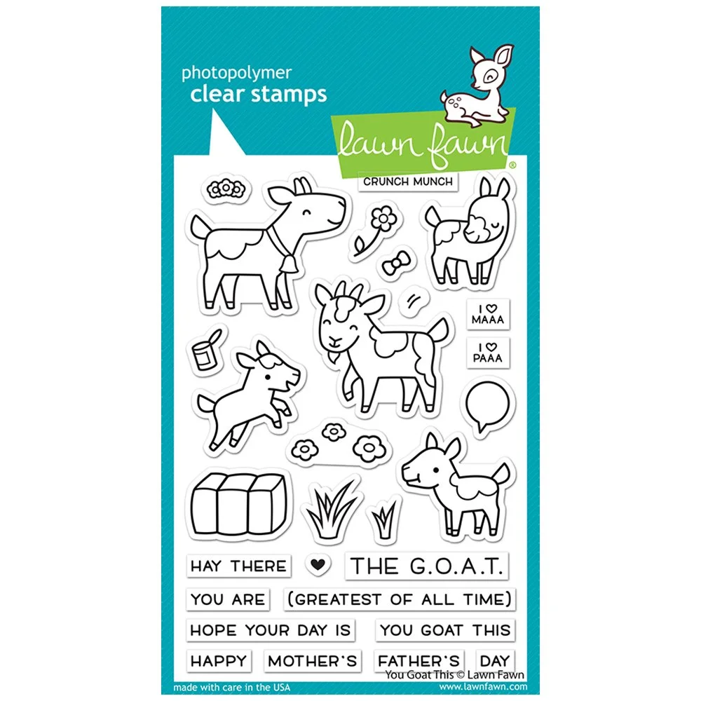Lawn Fawn Clear Stamps - You Goat This