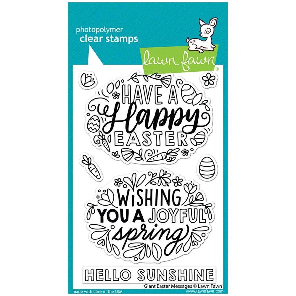 Lawn Fawn Clear Stamps - Giant Easter Messages