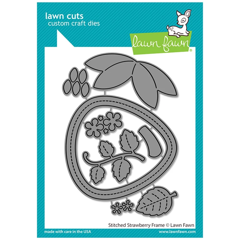 Lawn Fawn Lawn Cuts - Stitched Strawberry Frame