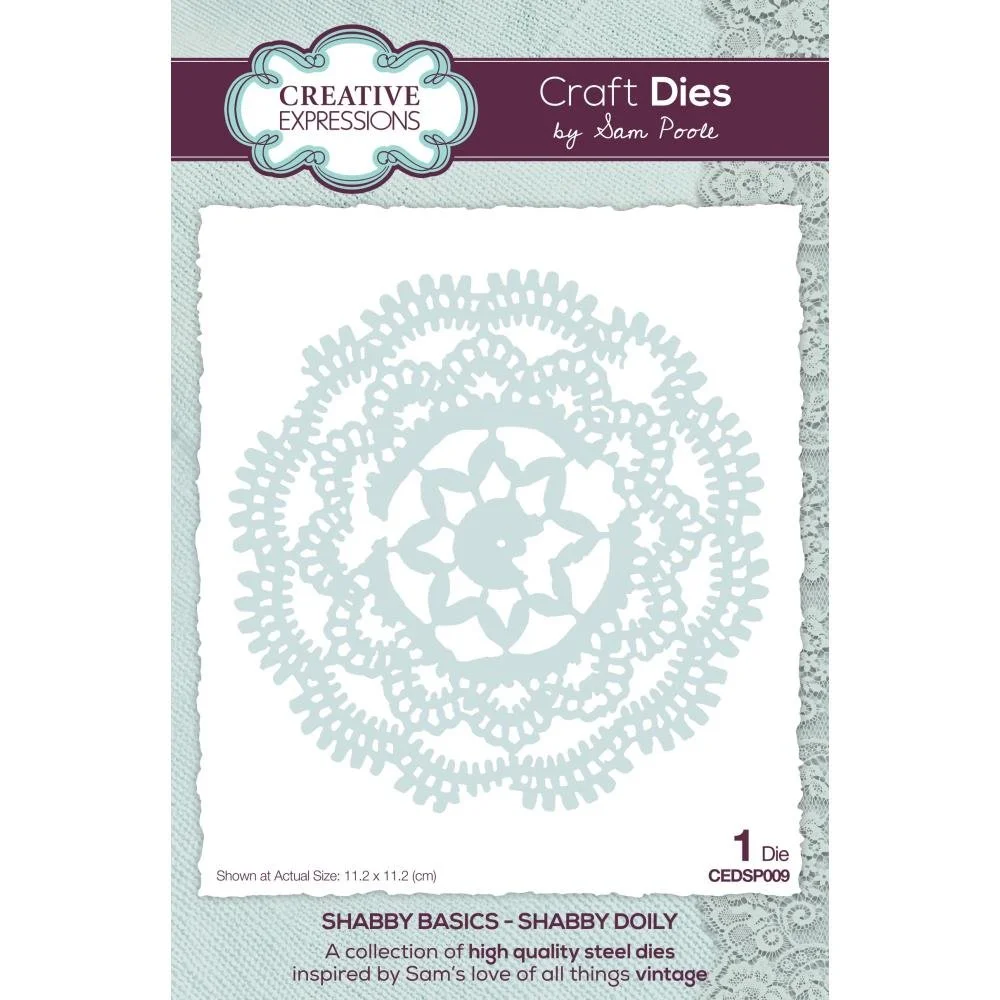 Sam Poole Shabby Basics Shabby Doily