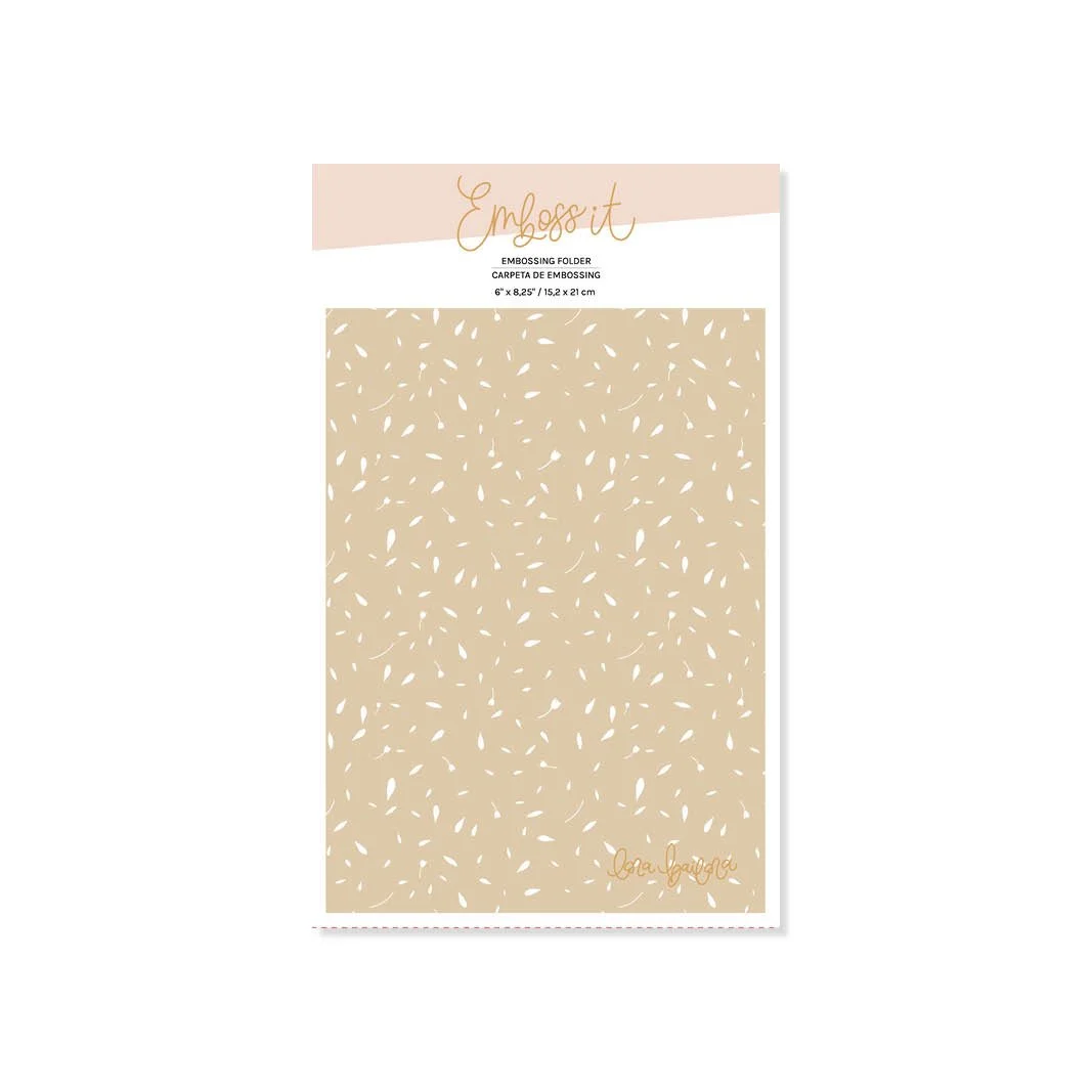 Lora Bailora Emboss It 6" x 8.25" Embossing Folder - Petals