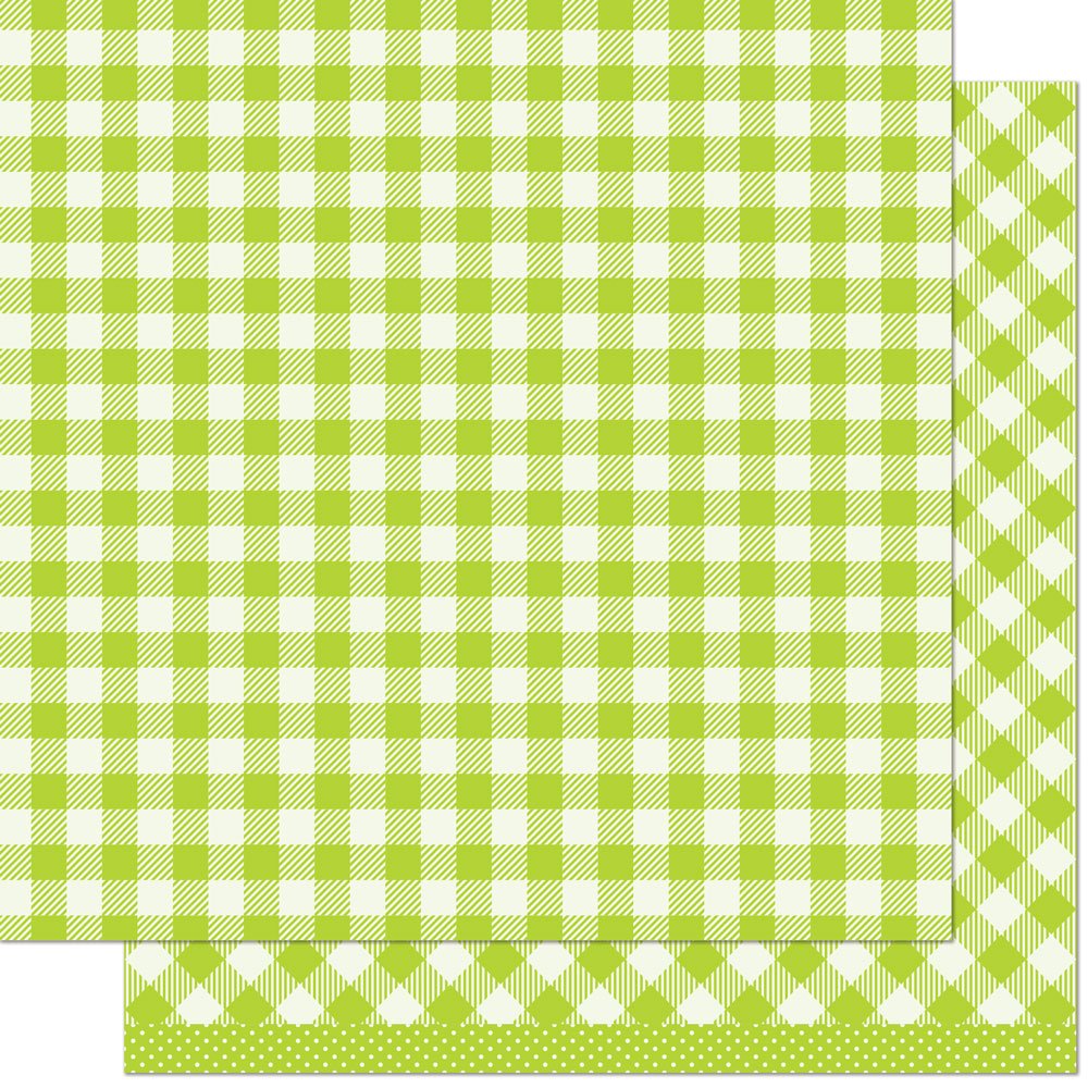 Lawn Fawn Gotta Have Gingham - 12" x 12" Paper - Greta