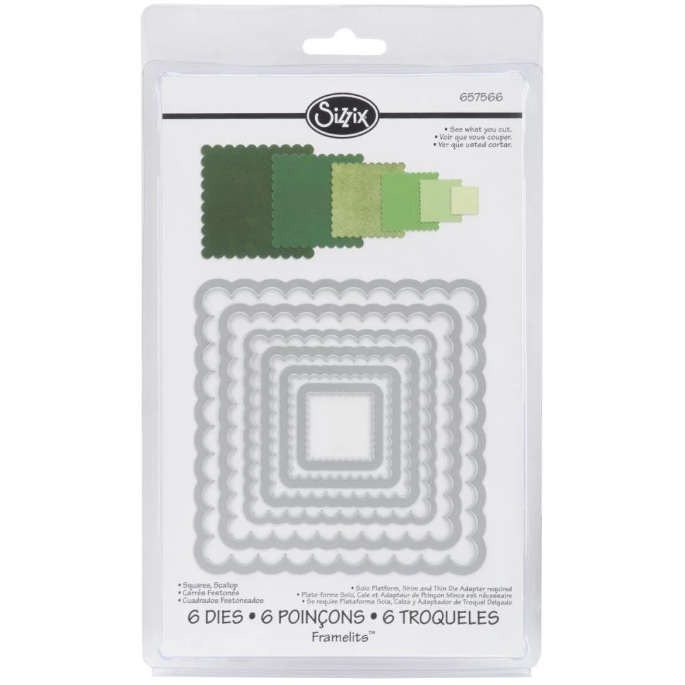 Sizzix - Framelits Die - Scallop Squares