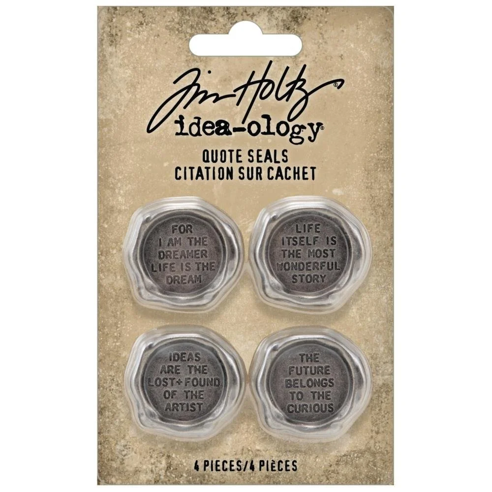 Tim Holtz Idea-ology Metal Quote Seals