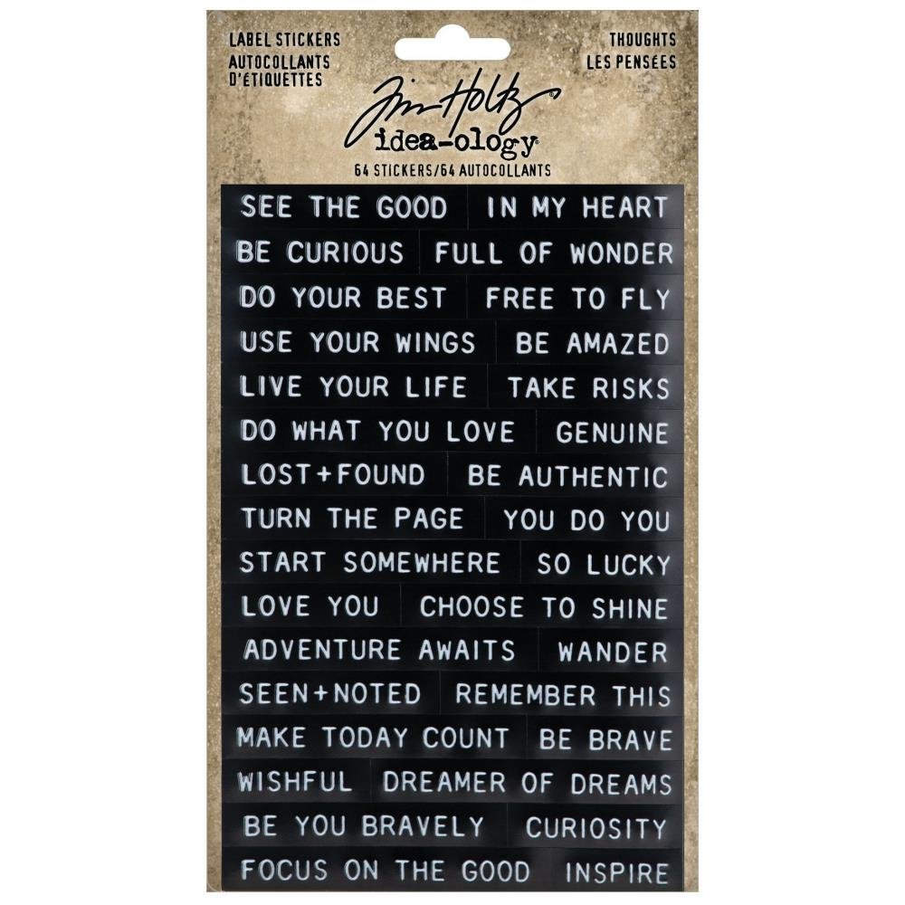 Tim Holtz Idea-ology Sentiments Label Stickers
