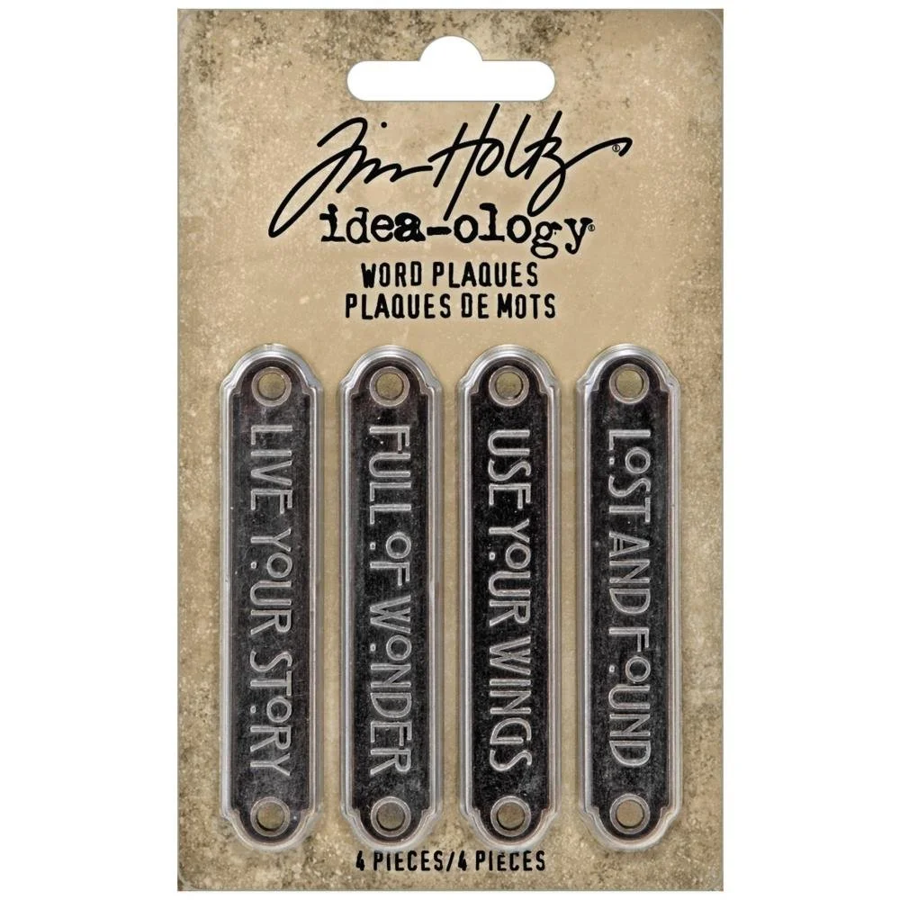 Tim Holtz Idea-ology Metal Word Plaques
