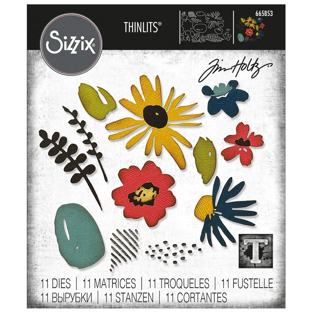 Tim Holtz Sizzix Thinlits - Modern Floristy