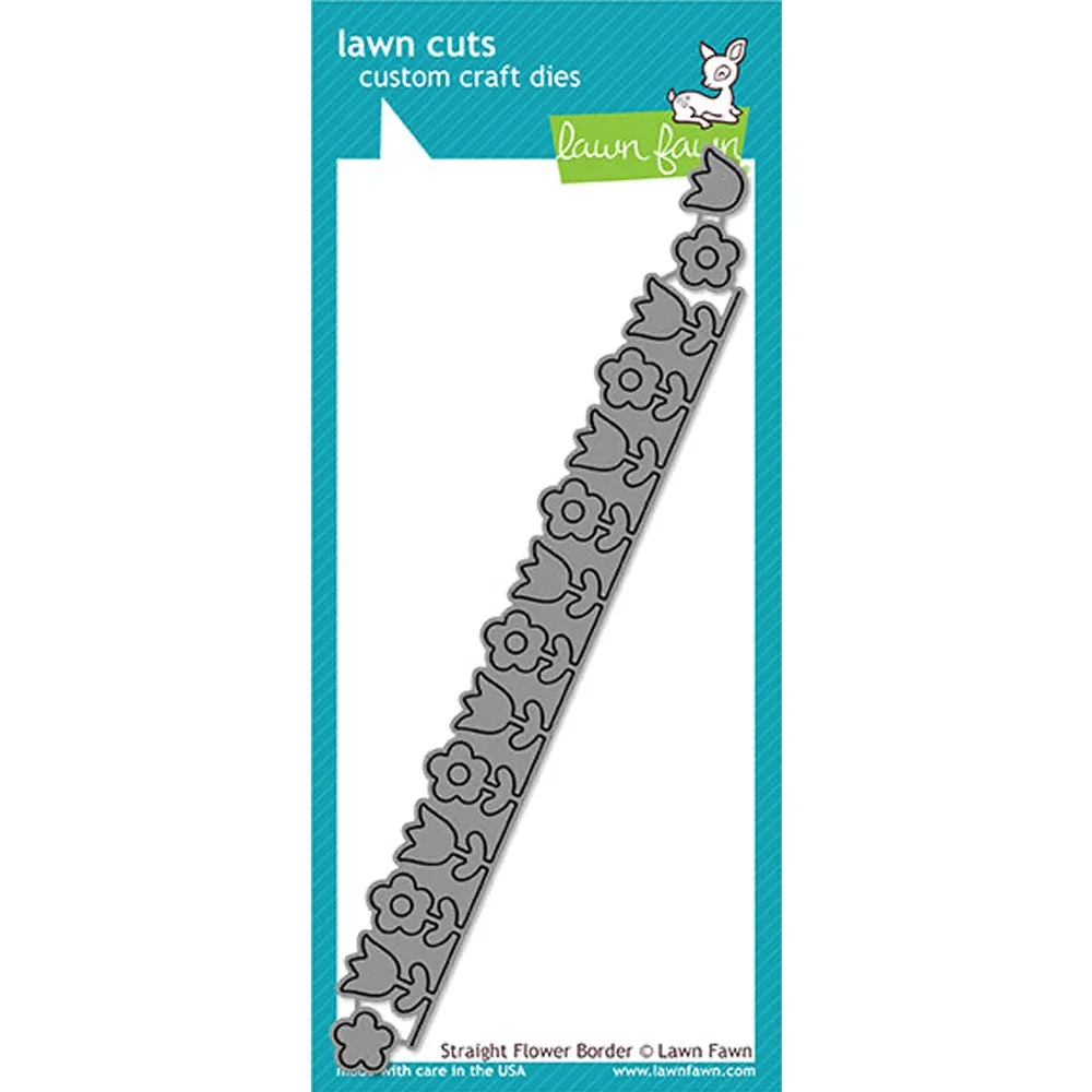 Lawn Fawn - Lawn Cuts Dies - Straight Flower Border Dies