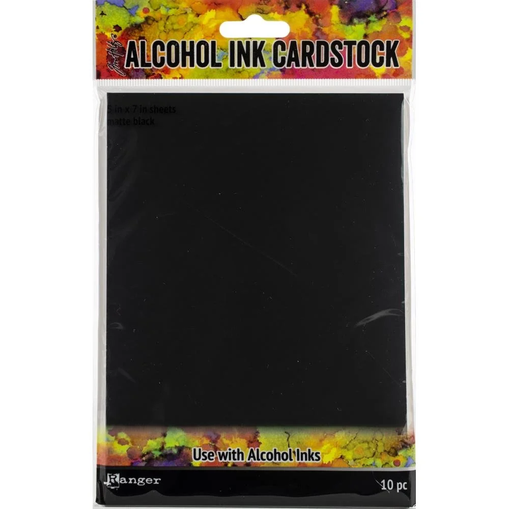 Tim Holtz Alcohol Ink Cardstock Black