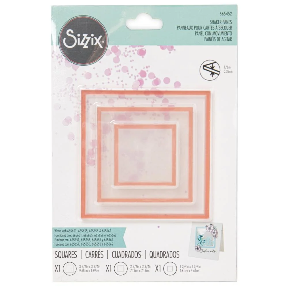 Sizzix - Essentials Shaker Panes Squares