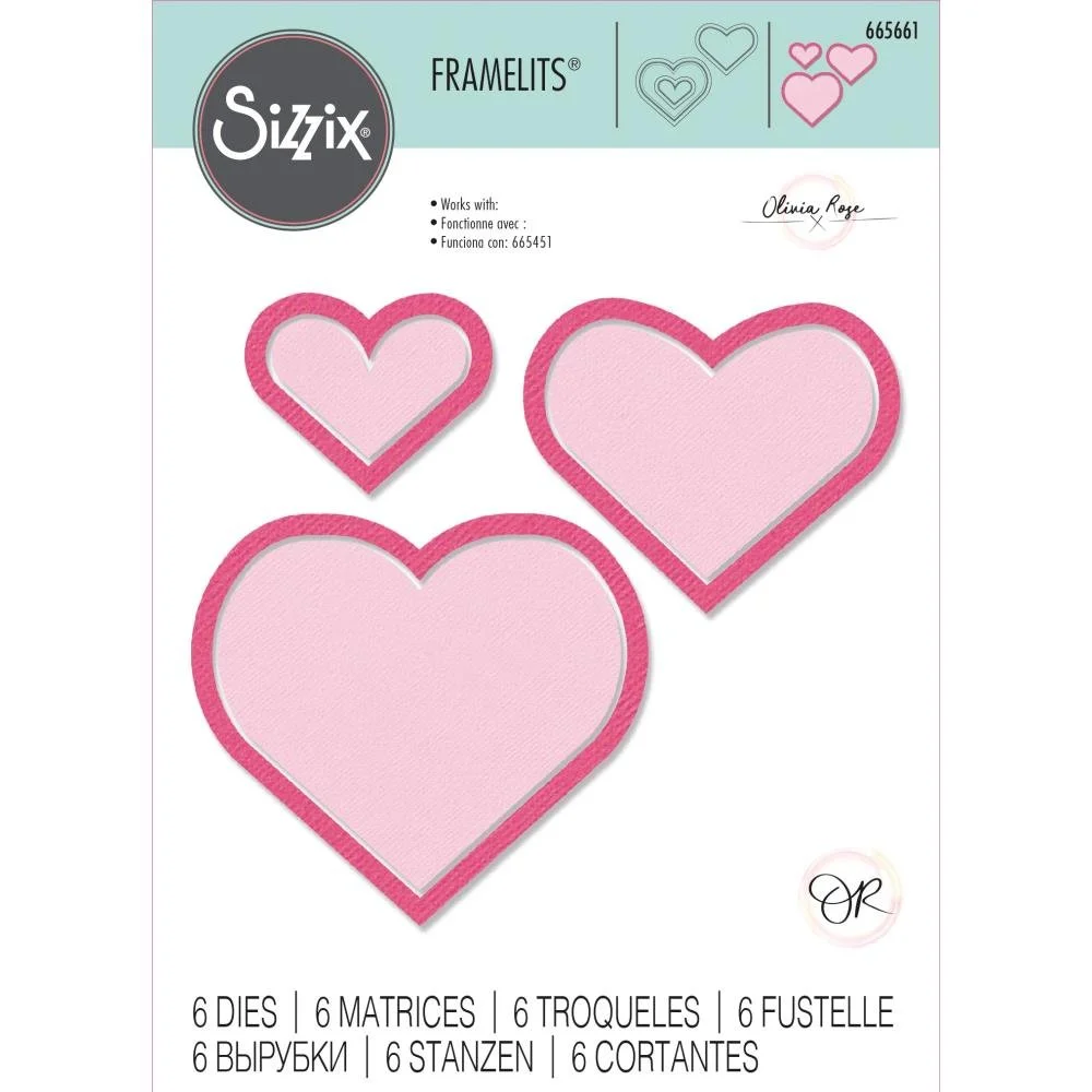 Sizzix - Framelits Heart Frames