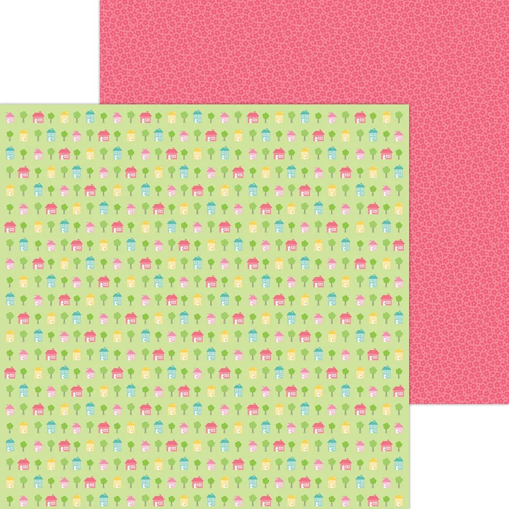 Doodlebug Design My Happy Place 12" x 12" Paper - The Neighborhood