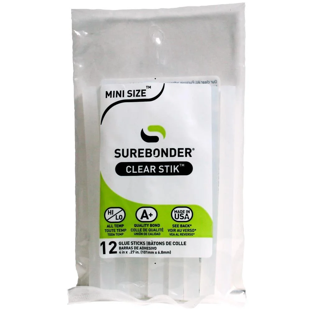 Surebonder All Purpose Stik Mini Glue Sticks 12pk
