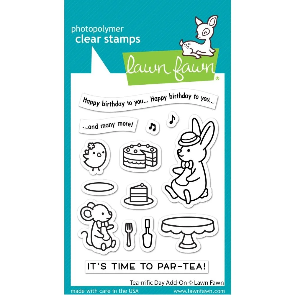 Lawn Fawn Clear Stamps - Tea-Rrific Day Add-On