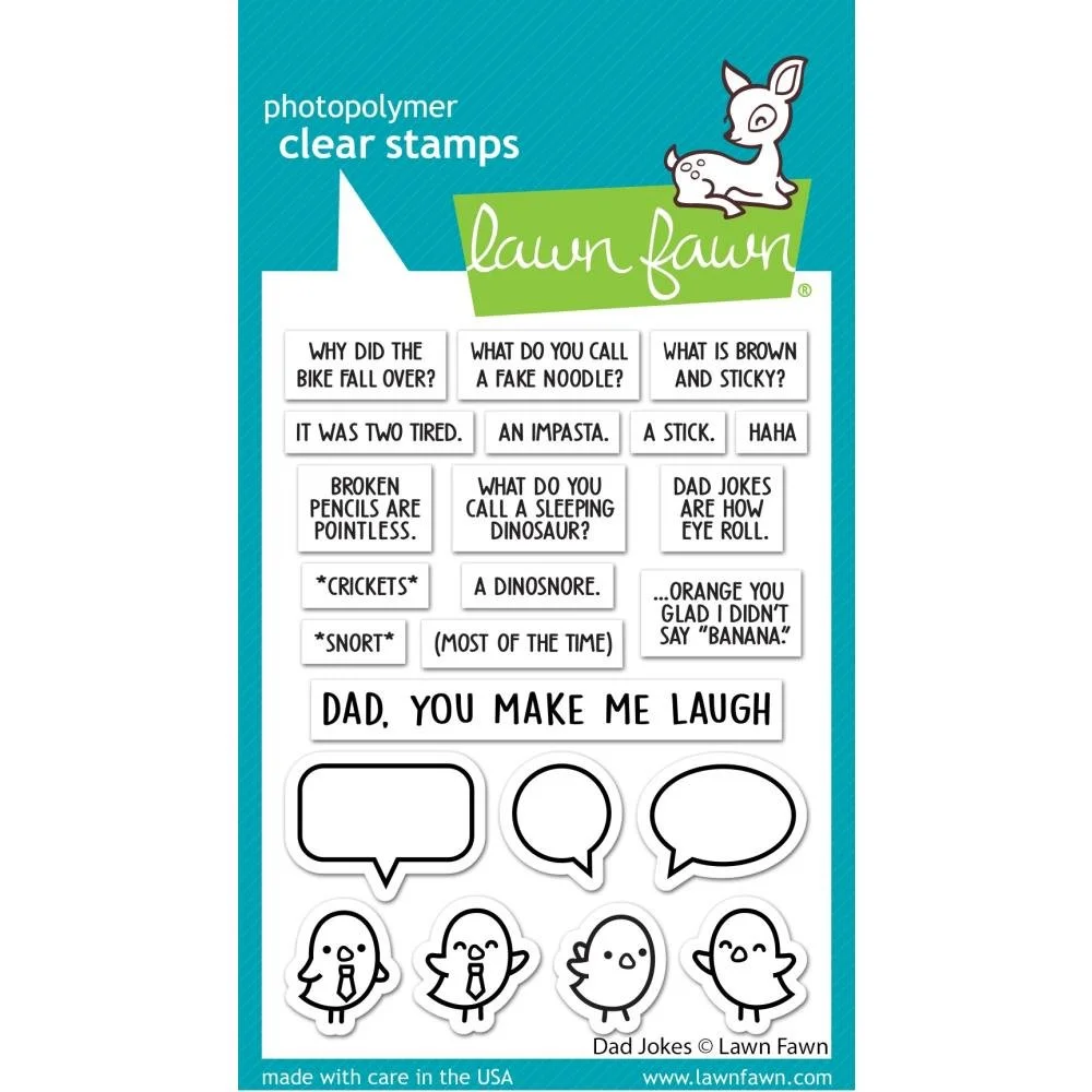 Lawn Fawn Clear Stamps - Dad Jokes