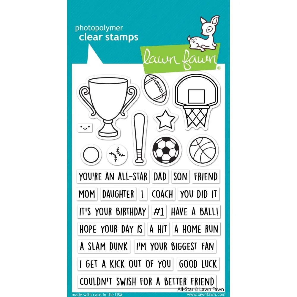 Lawn Fawn Clear Stamps - All Star