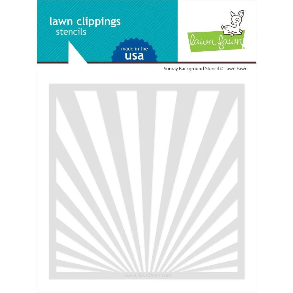 Lawn Fawn Clippings Stencils - Sunray